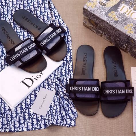 christian dior slides platform|authentic unisex Christian Dior slides.